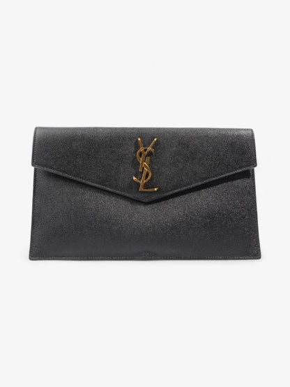 Saint Laurent Uptown Pouch Black Calfskin Leather