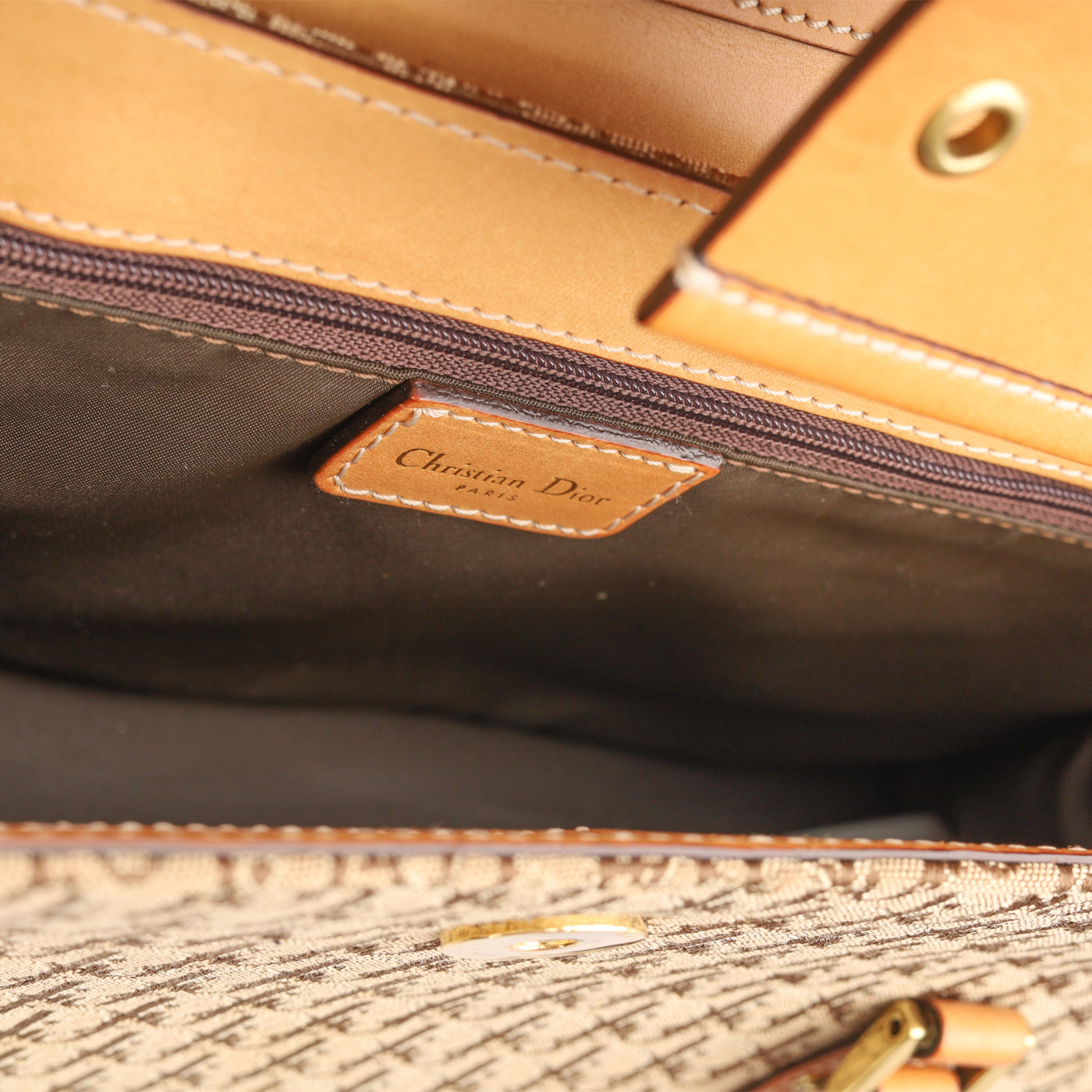 Christian Dior Vintage Oblique Shoulder Bag