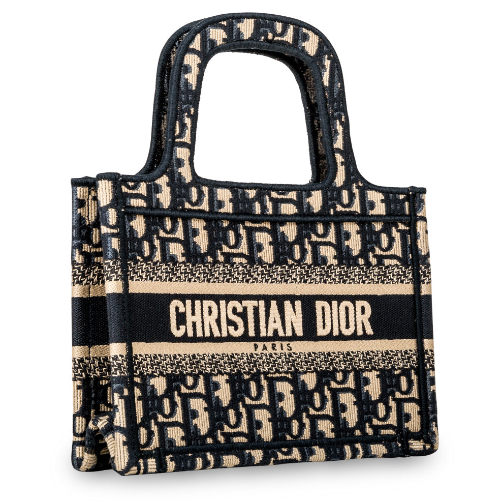 Christian Dior Mini Book Tote - Oblique Canvas
