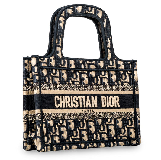 Christian Dior Mini Book Tote - Oblique Canvas