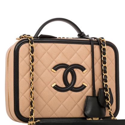 Chanel Large CC Filigree Vanity Case