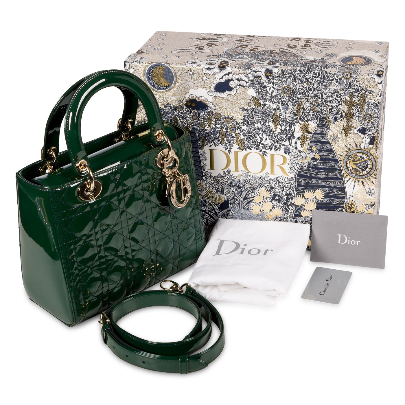 Christian Dior Lady Dior - Medium - Patent