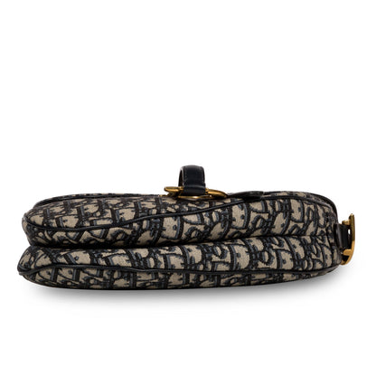 Christian Dior Saddle Bag with Embroidered Strap