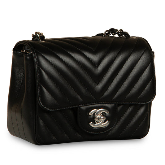 Chanel Classic Flap Bag - Mini Square - Chevron
