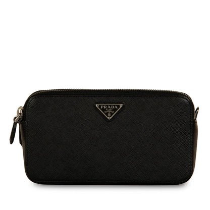 Prada Dual Zip Wallet on Chain