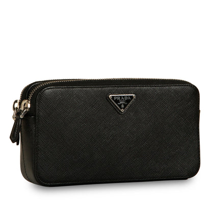 Prada Dual Zip Wallet on Chain