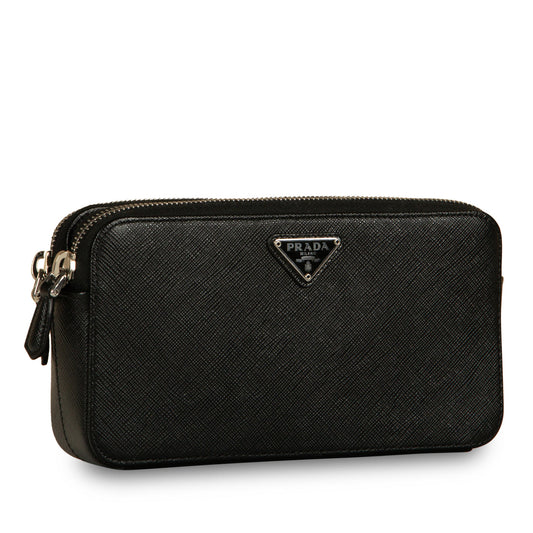 Prada Dual Zip Wallet on Chain