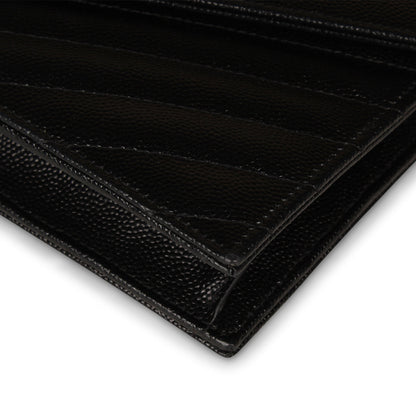Saint Laurent Black Envelope Wallet on Chain