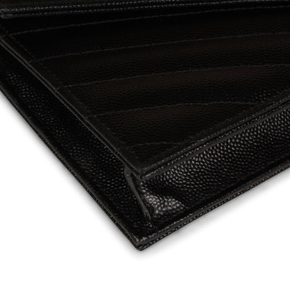 Saint Laurent Black Envelope Wallet on Chain
