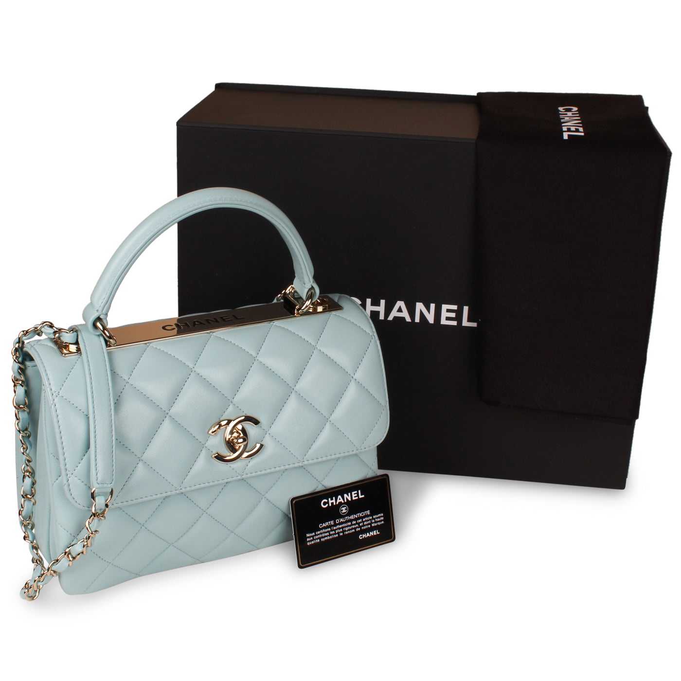 Chanel Trendy CC Flap Bag - Small Tiffany Blue
