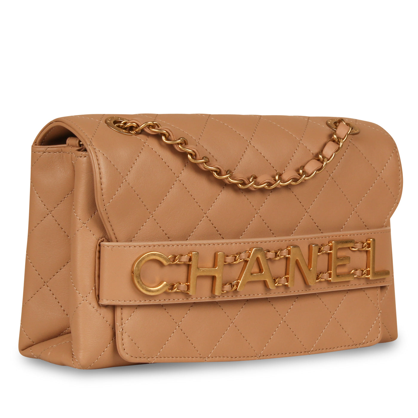Chanel Medium Enchained Logo Flap Bag