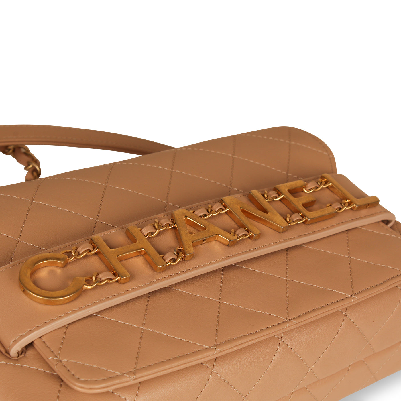 Chanel Medium Enchained Logo Flap Bag