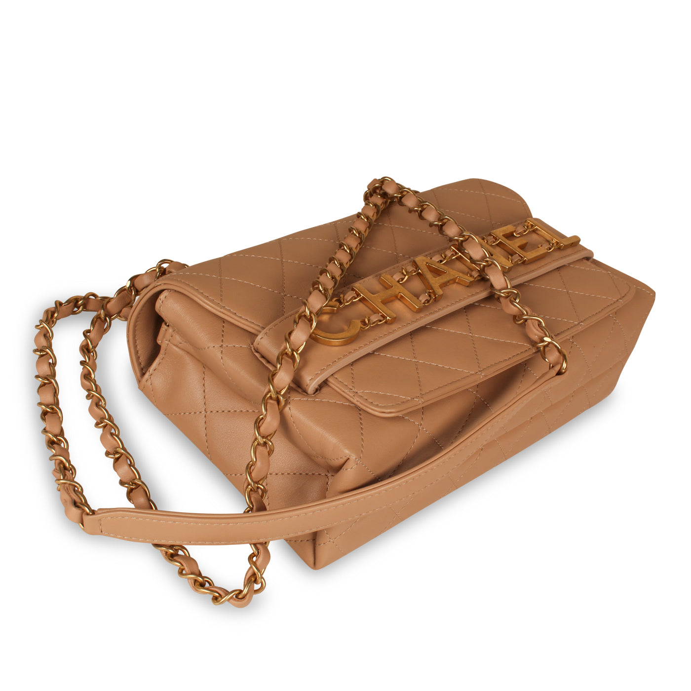 Chanel Medium Enchained Logo Flap Bag