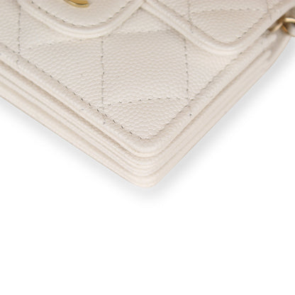 Chanel Classic Flap Card Holder with Chain