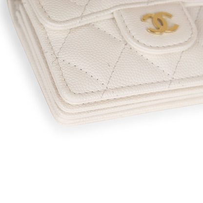 Chanel Classic Flap Card Holder with Chain