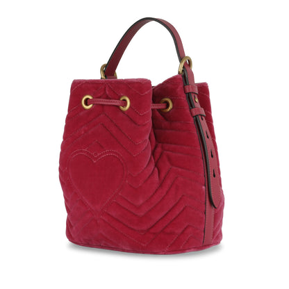Gucci Marmont Bucket - Pink Velvet