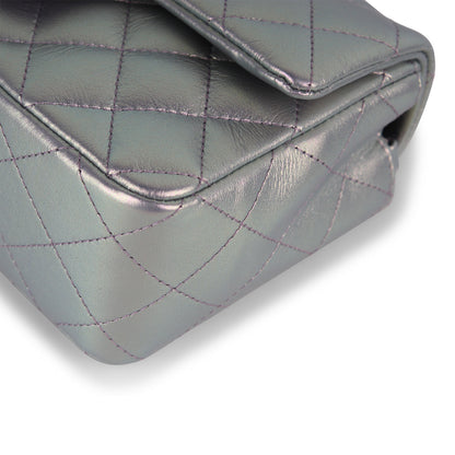Chanel Mini Rectangular Flap Bag - Iridescent Silver