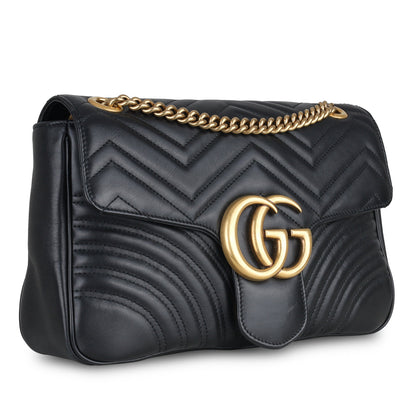 Gucci Medium Marmont Bag - Black