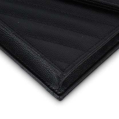 Saint Laurent Envelope Chain Wallet - Black
