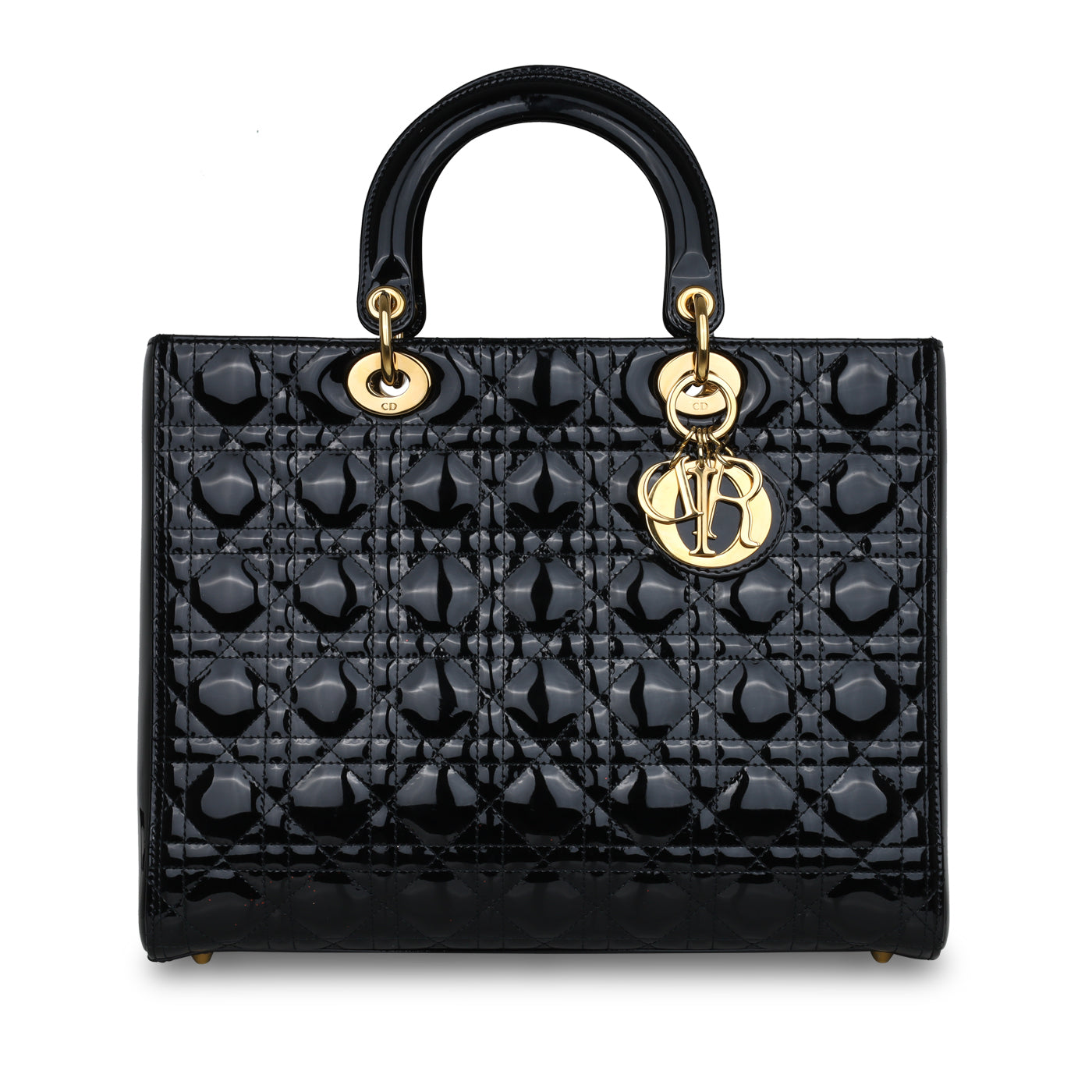 Christian Dior Patent Lady Dior - Large