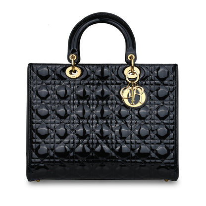 Christian Dior Patent Lady Dior - Large