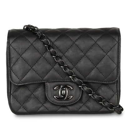 Chanel Mini Square Classic Flap - Black Calfskin
