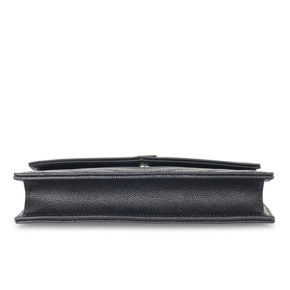 Saint Laurent Envelope Chain Wallet - Black