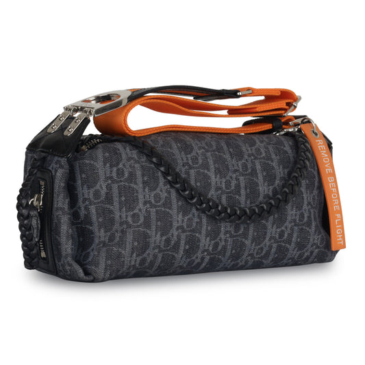 Christian Dior Denim Flight Bag - Vintage