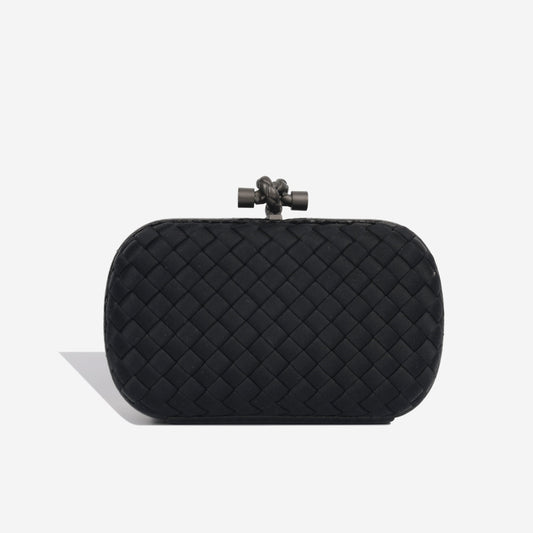 Bottega Veneta Intrecciato Knot Clutch