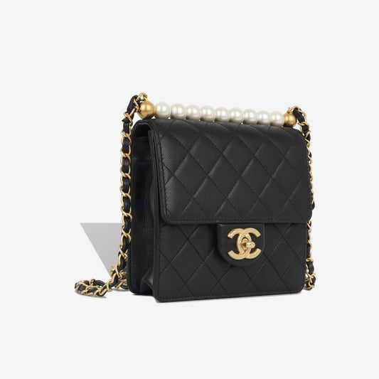 Chanel Vertical Pearl Flap Bag