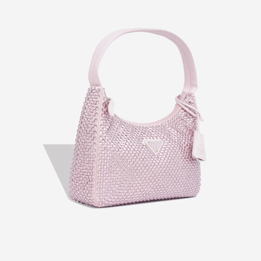 Prada Satin Mini Bag with Crystals