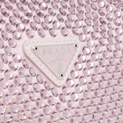 Prada Satin Mini Bag with Crystals