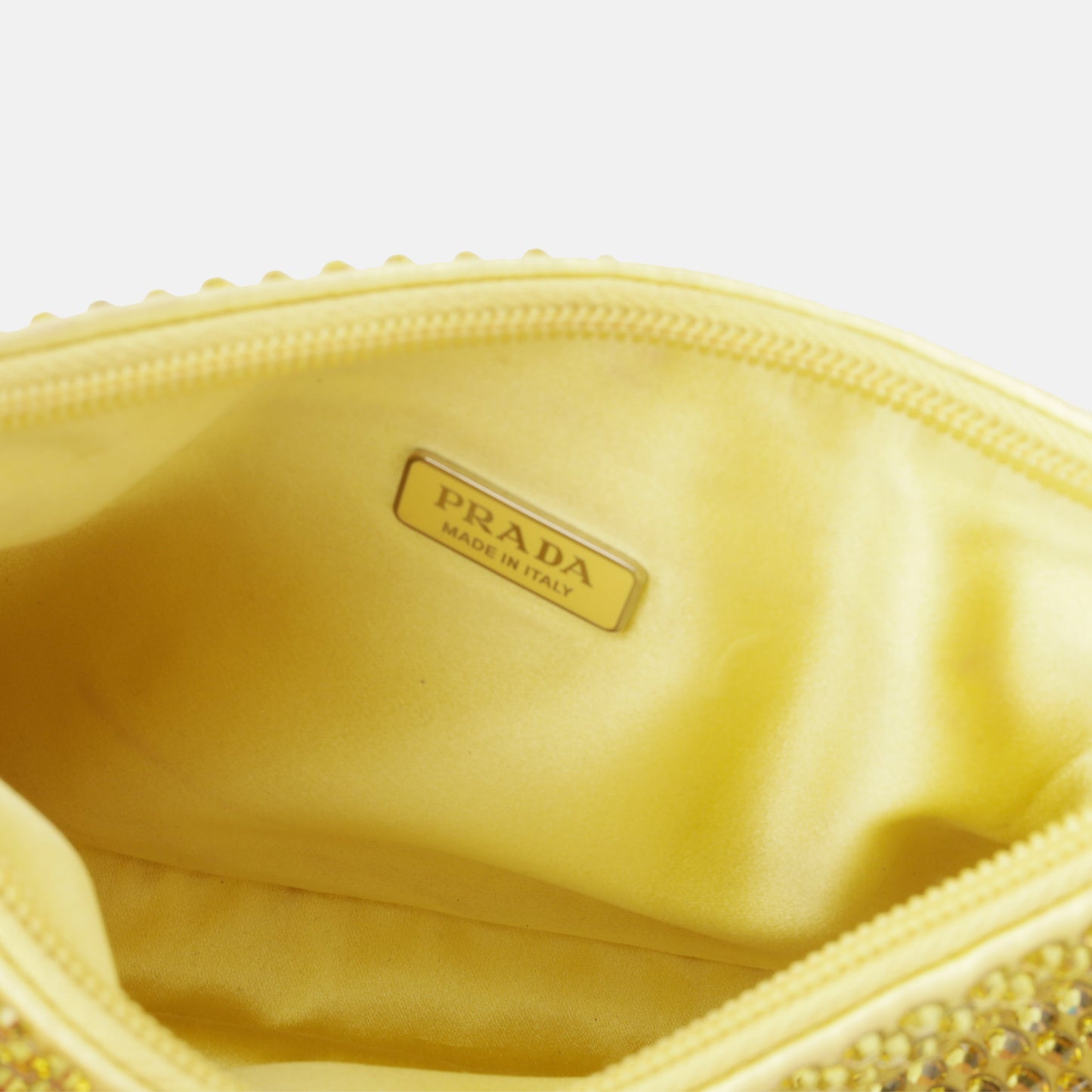 Prada Satin Mini Bag with Crystals