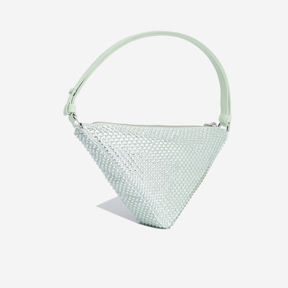 Prada Crystal Studded Satin Pouch