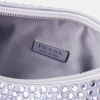 Prada Satin Mini Bag with Crystals