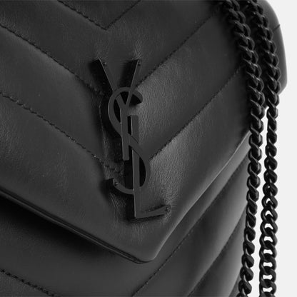Saint Laurent Small Lou Lou - Black Calfskin BHW