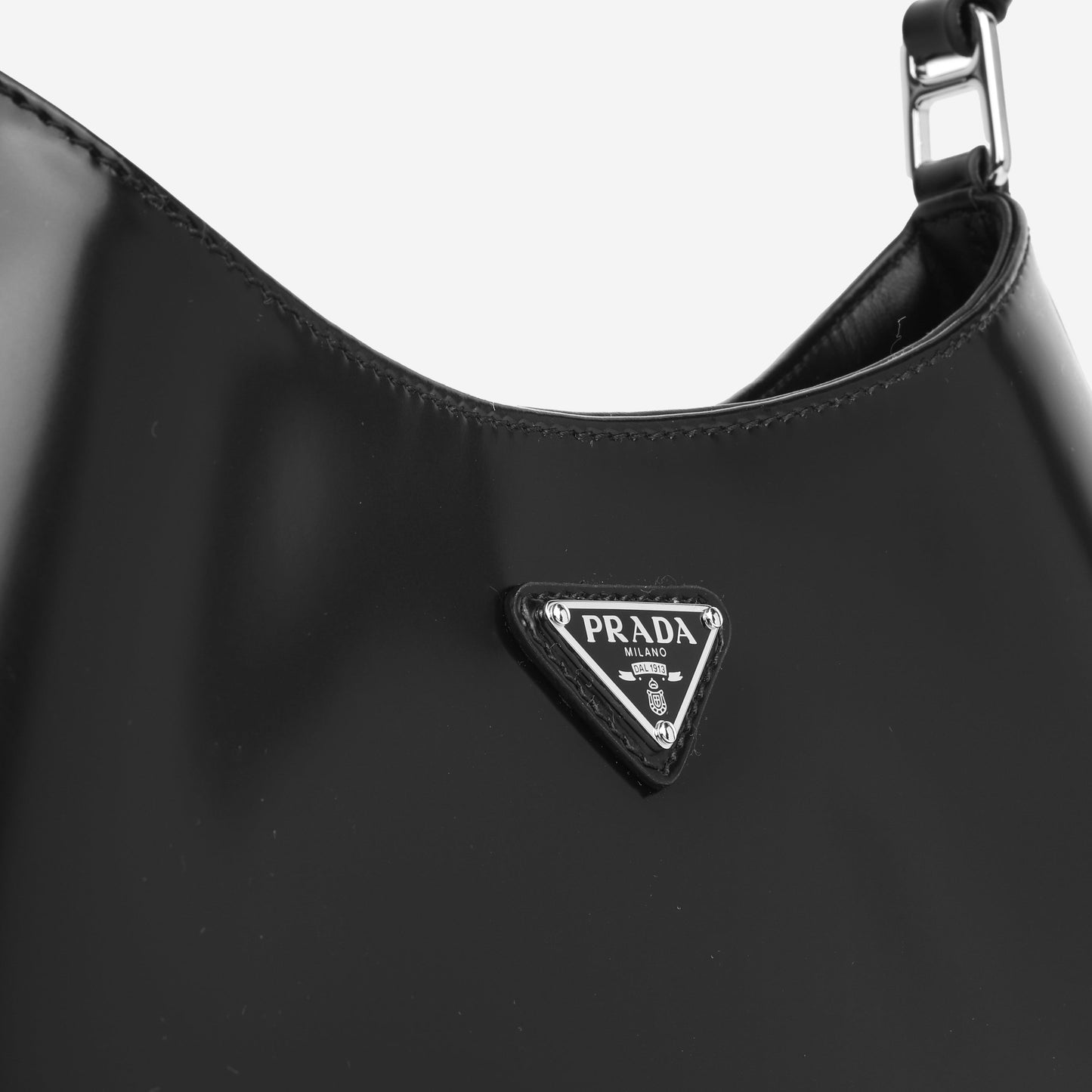 Prada Cleo Brushed Shoulder Bag