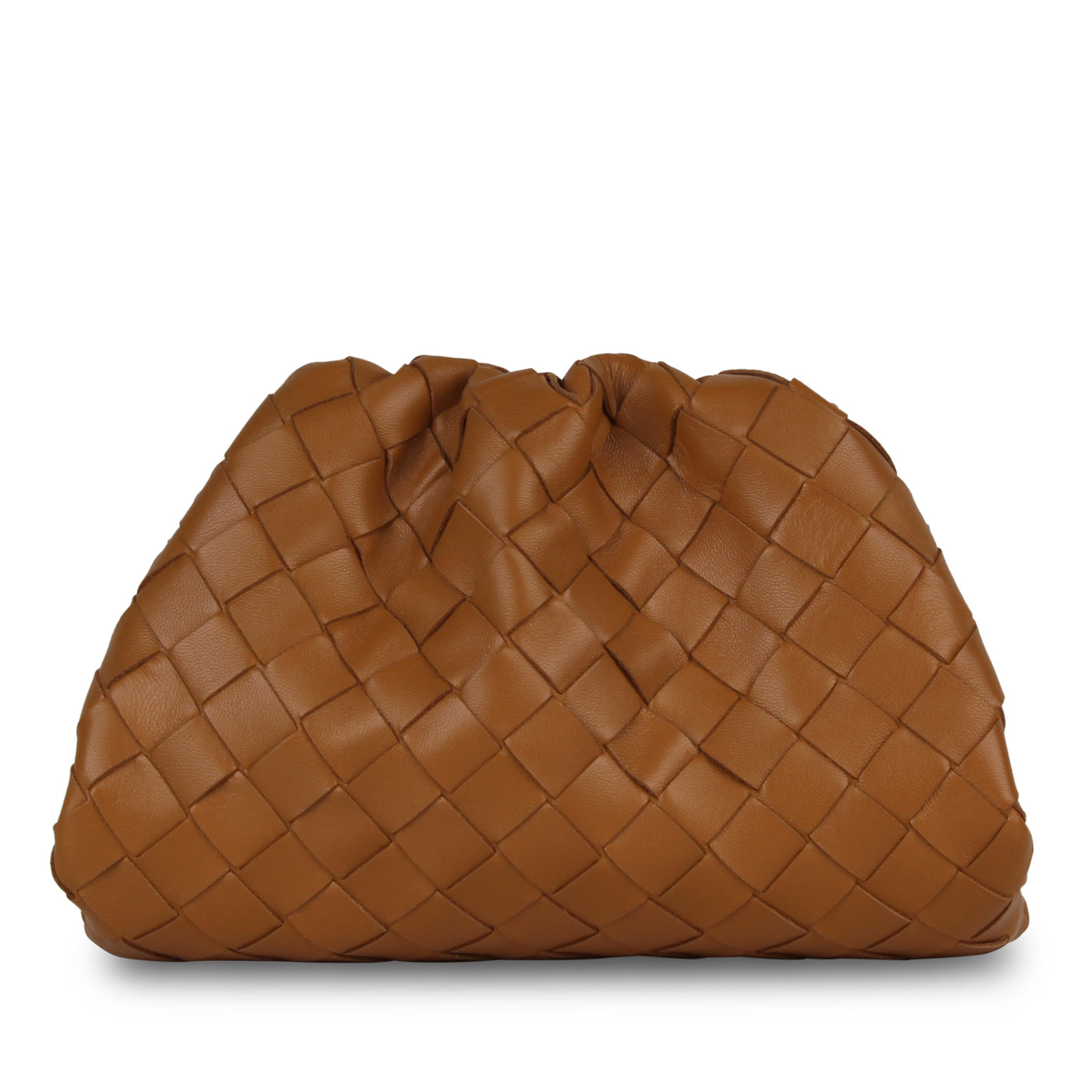 Bottega Veneta Mini Woven Pouch - Caramel