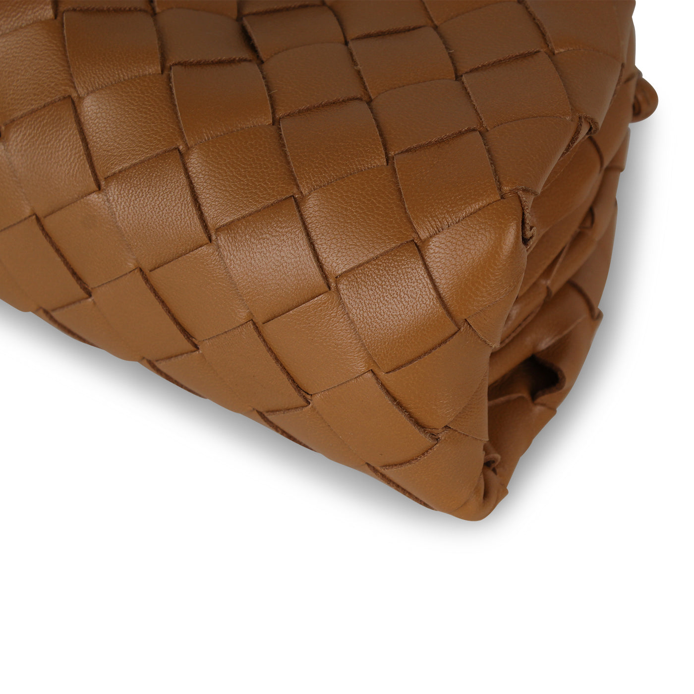 Bottega Veneta Mini Woven Pouch - Caramel