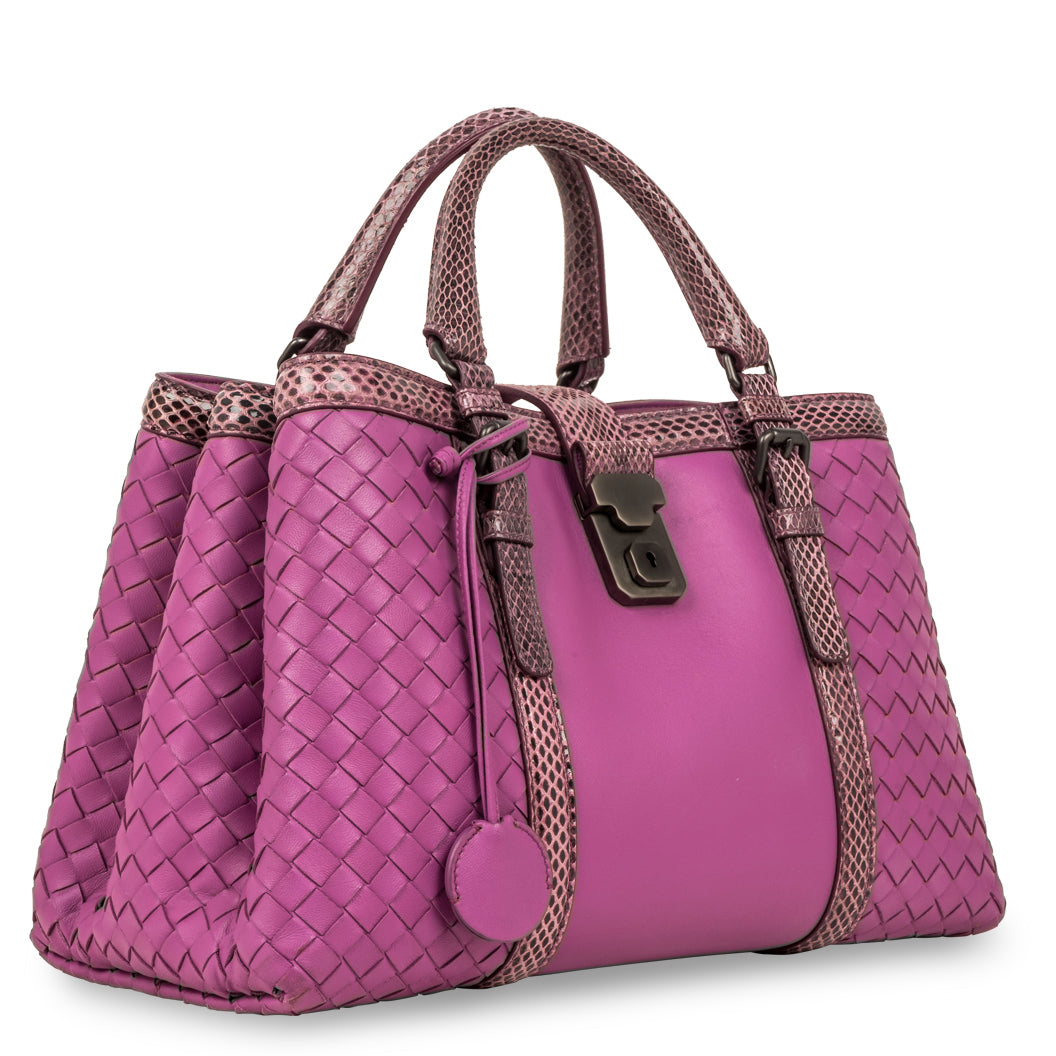 Bottega Veneta Small Roma Bag - Python