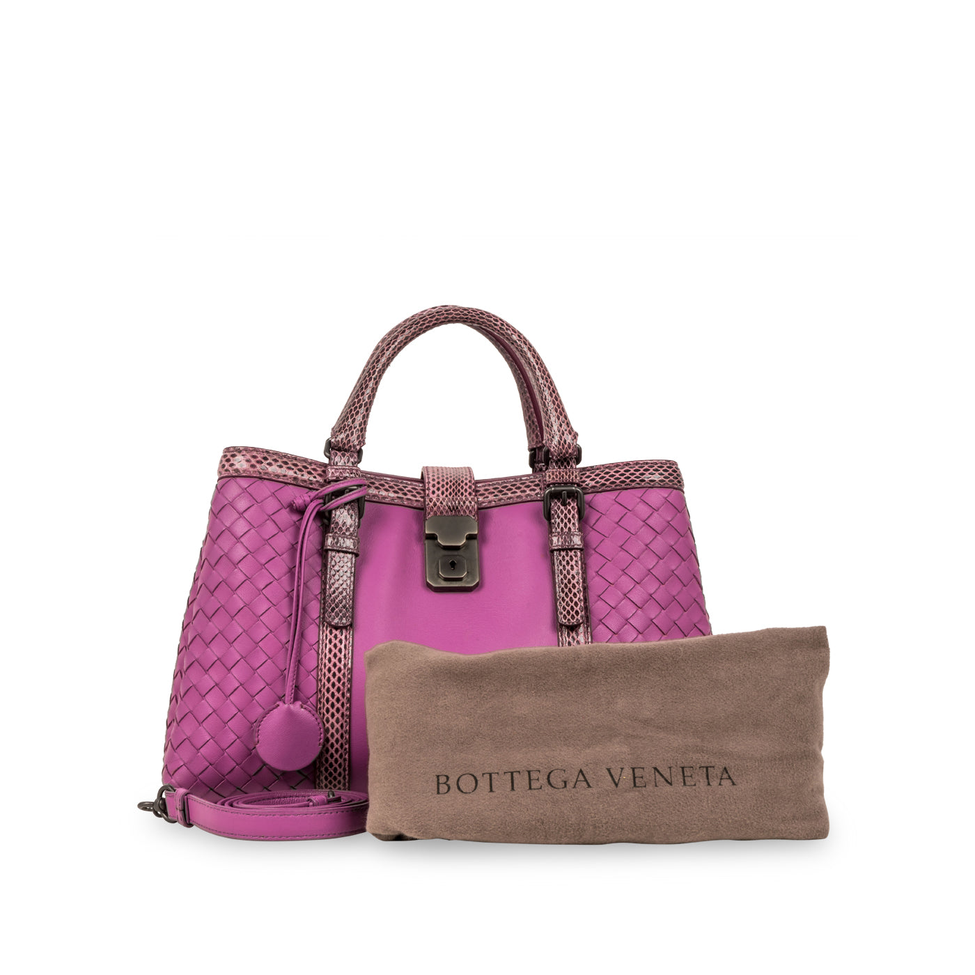 Bottega Veneta Small Roma Bag - Python