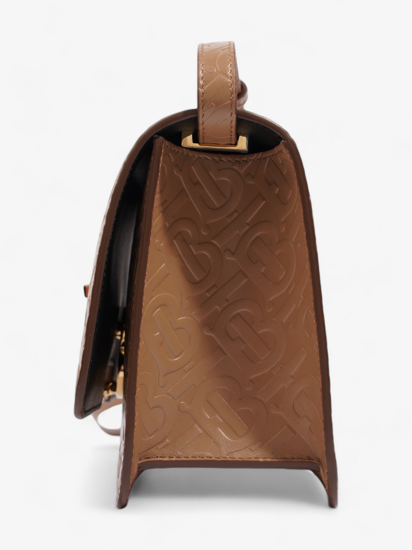 Burberry TB Bag Light Camel Calfskin Leather Small
