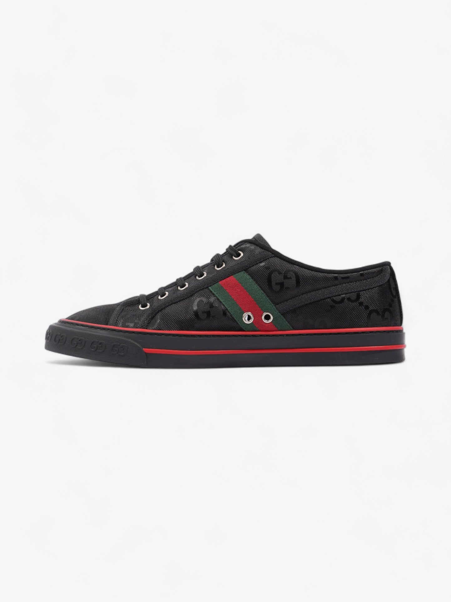 Gucci Off The Grid Sneakers Black / Red / Green Canvas EU 44 UK 10