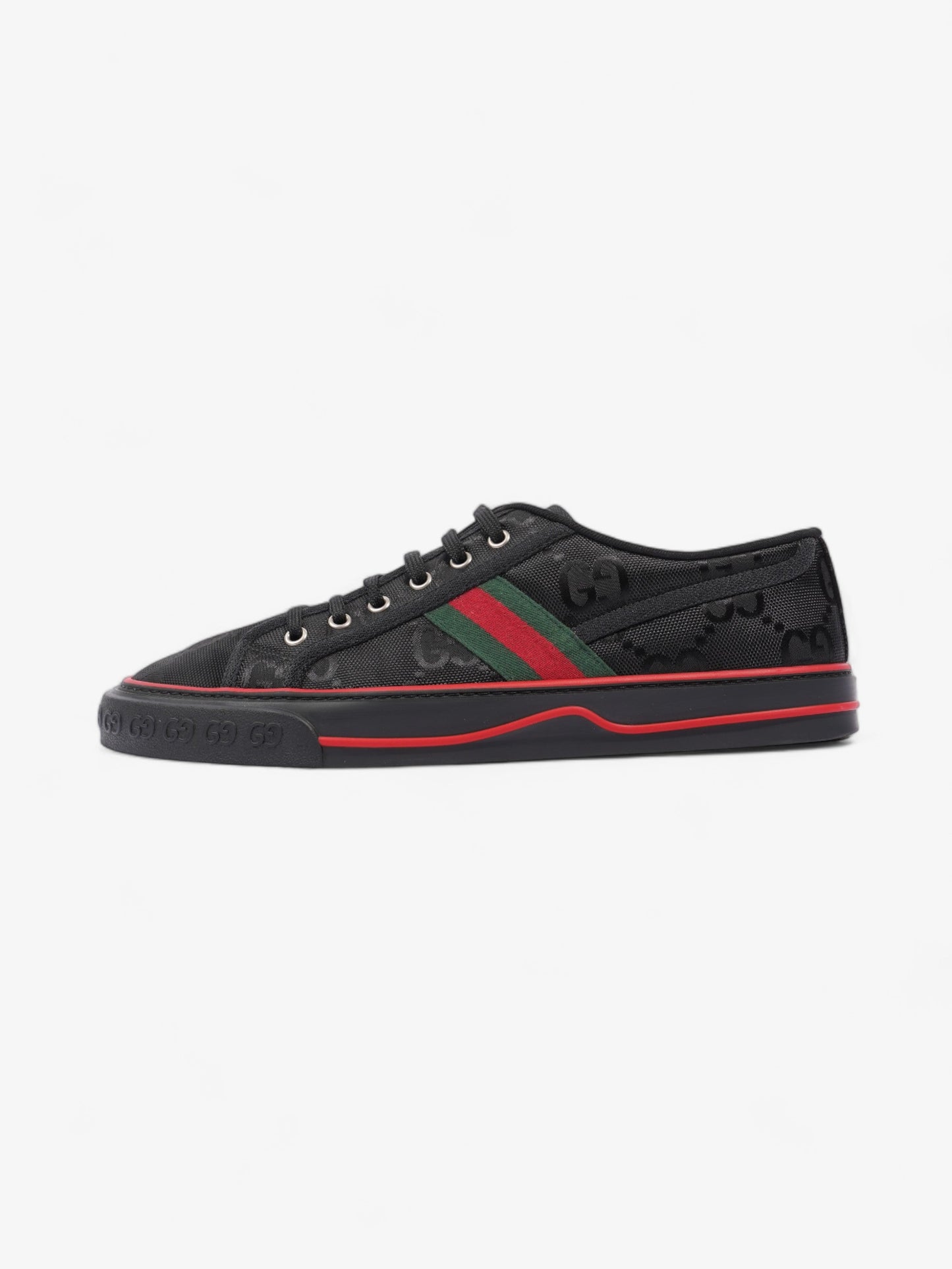 Gucci Off The Grid Sneakers Black / Red / Green Canvas EU 44 UK 10