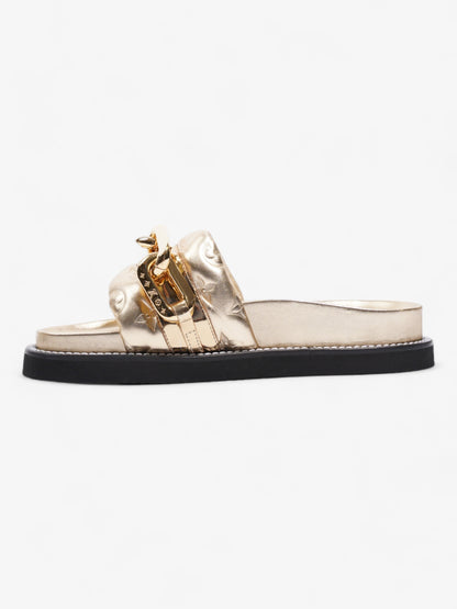 Louis Vuitton LV Sunset Flat Comfort Gold Calfskin Leather EU 40 UK 7
