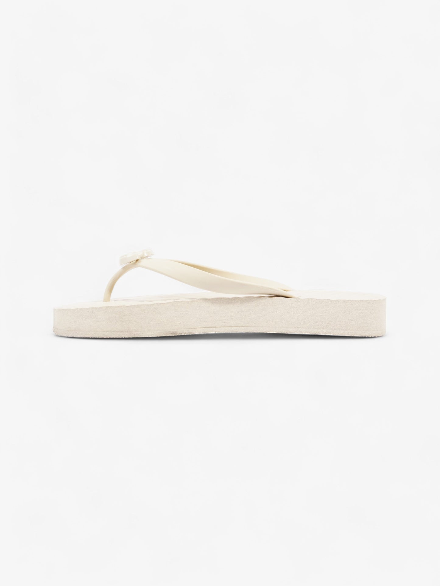 Gucci Marmont Thong Sandal Cream Rubber EU 42 UK 9