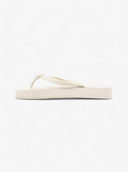 Gucci Marmont Thong Sandal Cream Rubber EU 42 UK 9