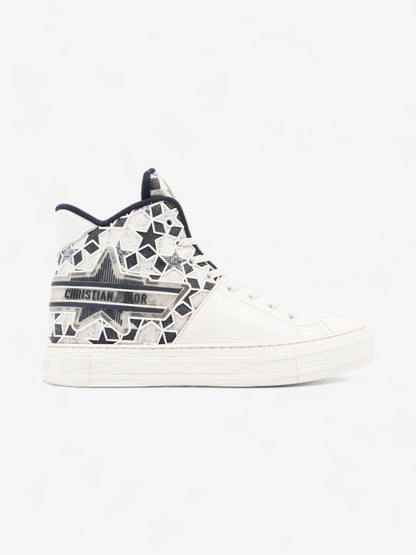 Christian Dior Walk'n'Dior Star Sneakers White / Navy Leather EU 41 UK 7
