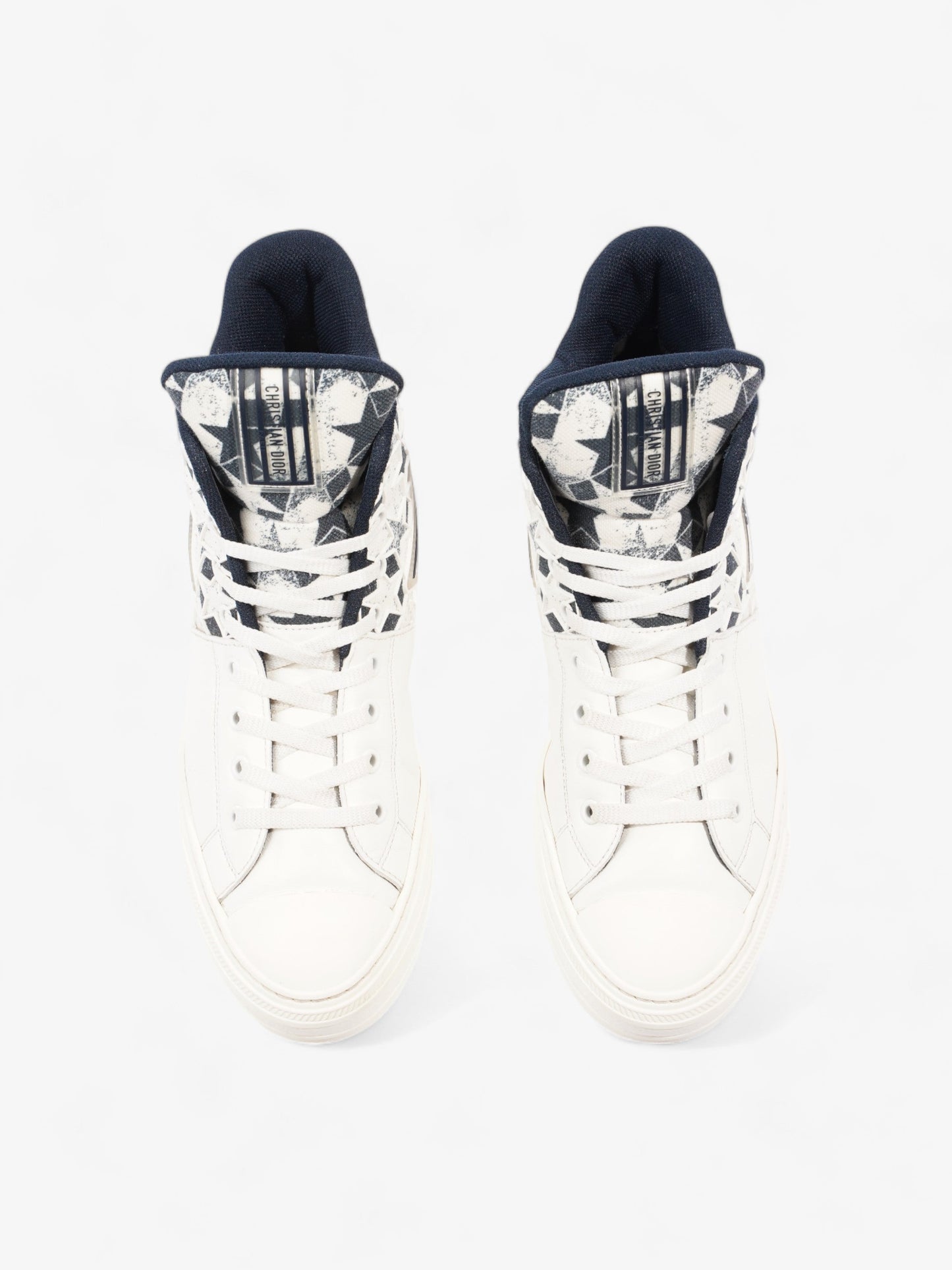 Christian Dior Walk'n'Dior Star Sneakers White / Navy Leather EU 41 UK 7