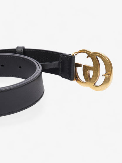 Gucci GG Marmont Belt Black / Gold Leather 85cm / 34"